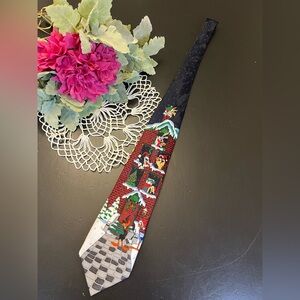 Looney Tunes Mania Vintage 90s Christmas Bugs Bunny Daffy Duck Neck Tie See Dets